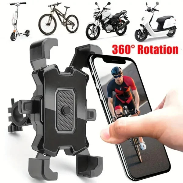 Universel Cykel & Motorcykel Telefonholder - 360° Rotation