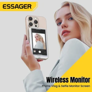 ESSAGER Magnetisk Selfie Skærm til Smartphone | Perfekt til Vlogging & Live Streaming