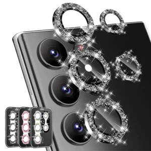 Kamera Beskyttelsesglas med Metalring til Samsung Galaxy S25 Ultra