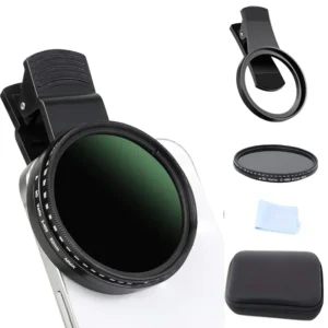 Variabelt ND Kamera Linsefilter Kit med Universal Klip til Smartphone